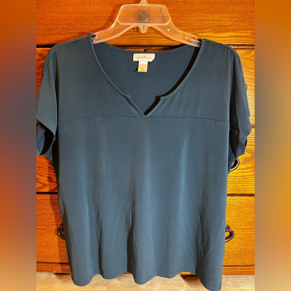 Jaqueline Smith short sleeve blouse.